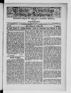 Tägliche Rundschau on Mar 24, 1883