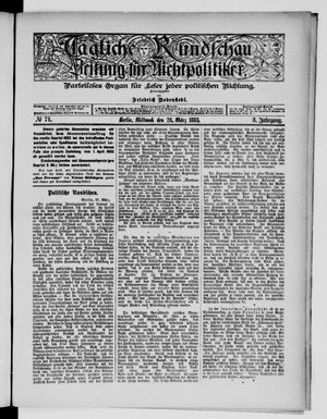 Tägliche Rundschau on Mar 28, 1883