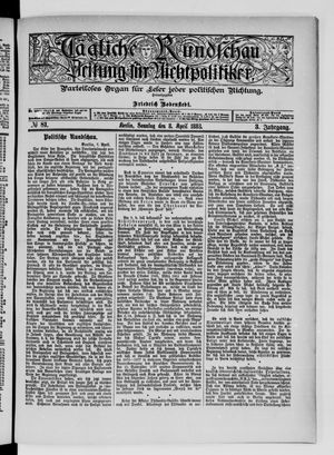 Tägliche Rundschau on Apr 8, 1883