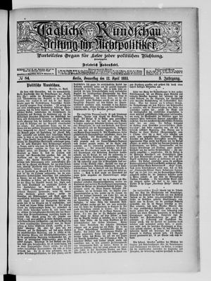 Tägliche Rundschau on Apr 12, 1883
