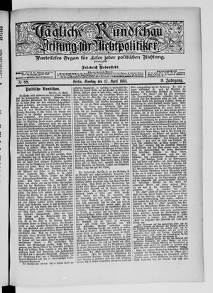 Tägliche Rundschau on Apr 17, 1883