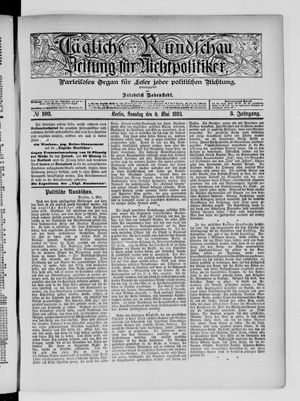 Tägliche Rundschau vom 06.05.1883