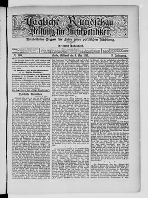 Tägliche Rundschau on May 9, 1883