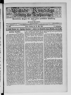 Tägliche Rundschau on May 13, 1883