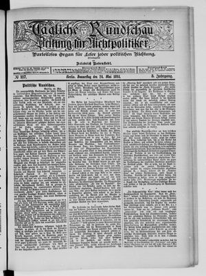 Tägliche Rundschau on May 24, 1883