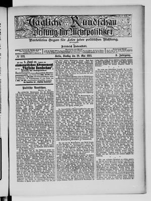 Tägliche Rundschau on May 29, 1883