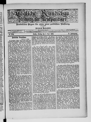Tägliche Rundschau on Jun 1, 1883
