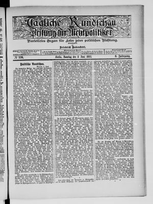 Tägliche Rundschau on Jun 3, 1883