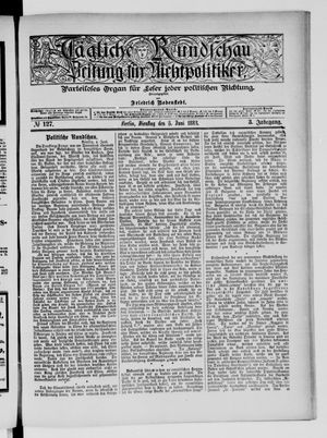 Tägliche Rundschau on Jun 5, 1883