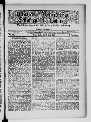 Tägliche Rundschau on Jun 15, 1883