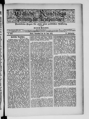 Tägliche Rundschau on Jun 16, 1883