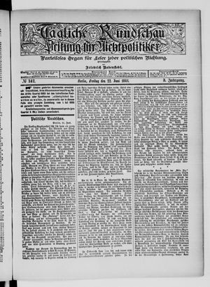 Tägliche Rundschau on Jun 22, 1883