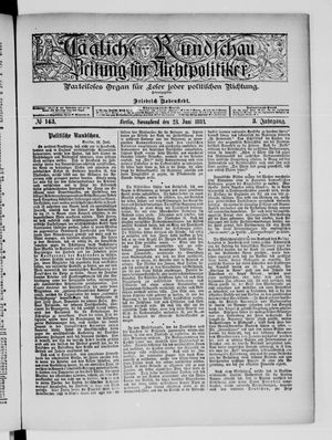 Tägliche Rundschau on Jun 23, 1883