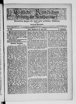Tägliche Rundschau on Jun 24, 1883