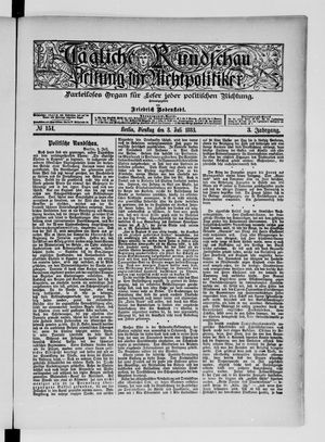 Tägliche Rundschau on Jul 3, 1883