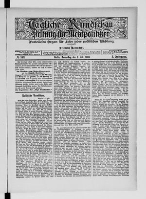 Tägliche Rundschau vom 05.07.1883
