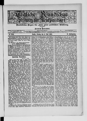 Tägliche Rundschau vom 06.07.1883