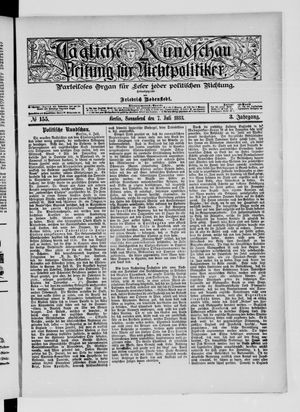 Tägliche Rundschau on Jul 7, 1883