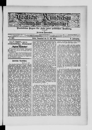 Tägliche Rundschau on Jul 21, 1883