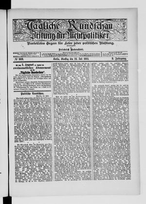 Tägliche Rundschau vom 24.07.1883