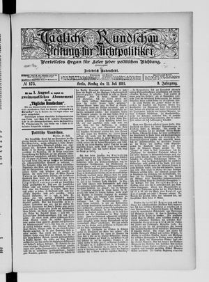 Tägliche Rundschau on Jul 31, 1883