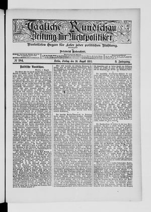 Tägliche Rundschau vom 10.08.1883