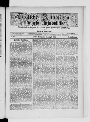 Tägliche Rundschau vom 14.08.1883
