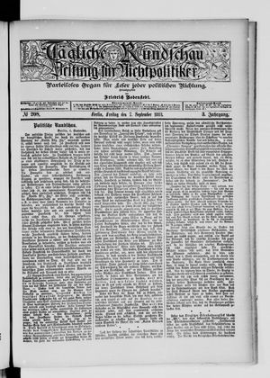 Tägliche Rundschau vom 07.09.1883