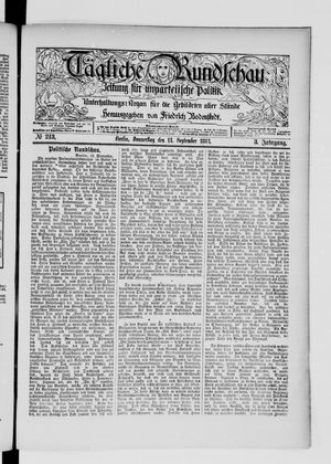 Tägliche Rundschau vom 13.09.1883