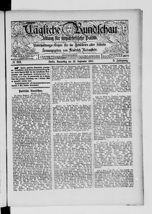 Tägliche Rundschau vom 20.09.1883