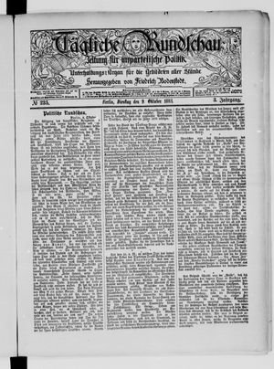 Tägliche Rundschau vom 09.10.1883