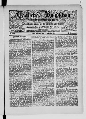 Tägliche Rundschau vom 17.10.1883