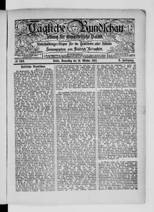 Tägliche Rundschau vom 18.10.1883