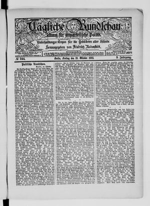 Tägliche Rundschau vom 19.10.1883