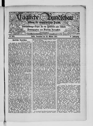 Tägliche Rundschau vom 20.10.1883