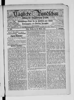 Tägliche Rundschau vom 30.10.1883