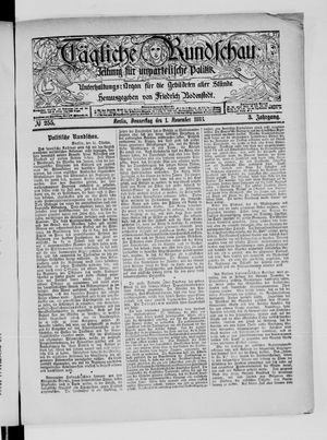 Tägliche Rundschau vom 01.11.1883