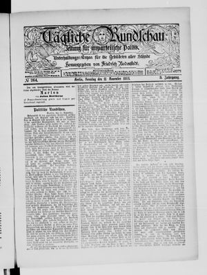 Tägliche Rundschau vom 11.11.1883