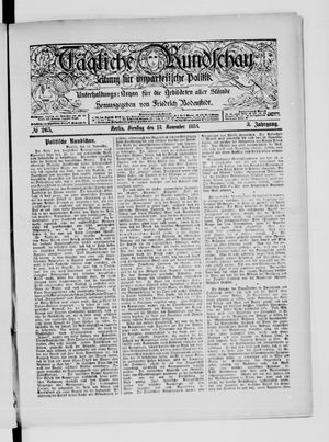 Tägliche Rundschau vom 13.11.1883