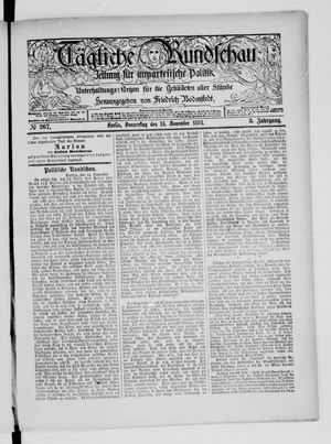 Tägliche Rundschau vom 15.11.1883