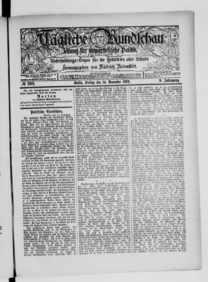 Tägliche Rundschau vom 16.11.1883
