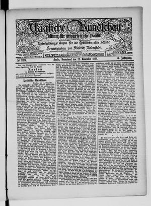 Tägliche Rundschau on Nov 17, 1883