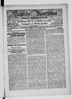 Tägliche Rundschau on Nov 18, 1883