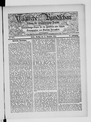 Tägliche Rundschau vom 27.11.1883