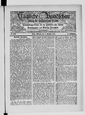 Tägliche Rundschau on Dec 5, 1883