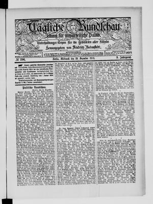 Tägliche Rundschau vom 19.12.1883