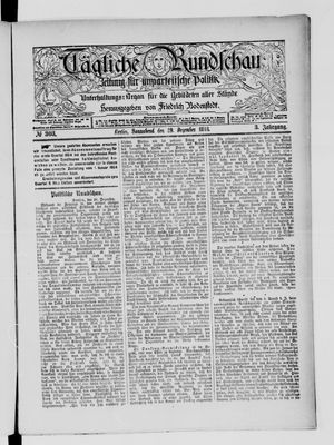 Tägliche Rundschau on Dec 29, 1883