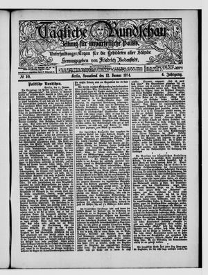 Tägliche Rundschau on Jan 12, 1884