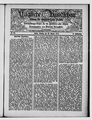 Tägliche Rundschau on Jan 22, 1884