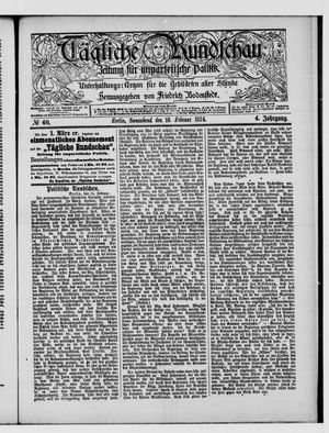 Tägliche Rundschau on Feb 16, 1884